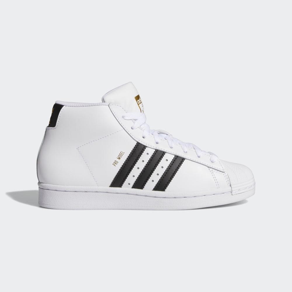 Originals Adidas Pro Model Baieti Romania - Albi/Negrii/Aurii FV5724